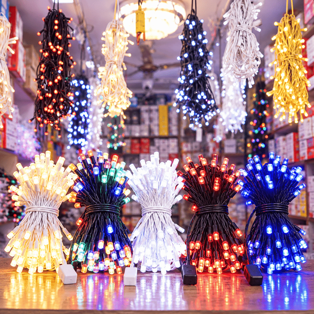 Premium Multicolour LED String Lights for Diwali Decoration – Festive Lighting for Home, Balcony & Outdoor Décor