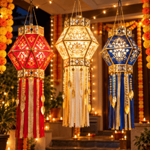Premium Decorative Diwali Kandil Lanterns – Elegant Hanging Festival Lights for Home Décor